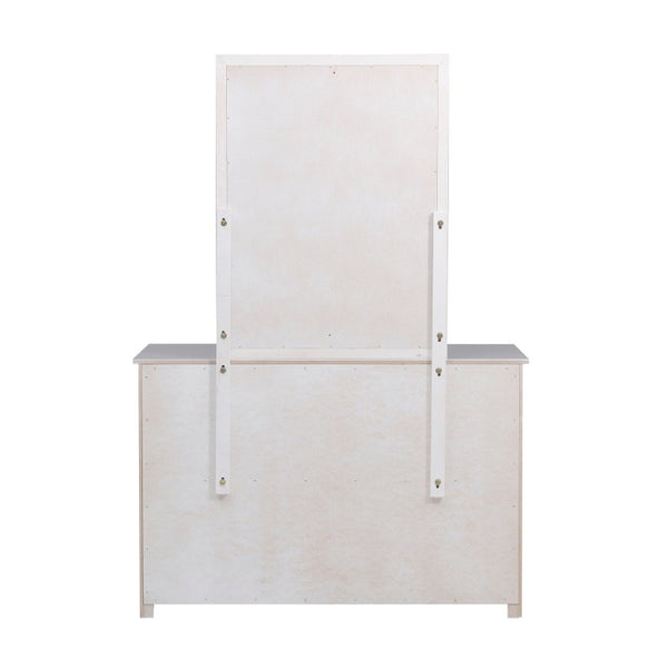 English Elm Dresser 6 Drawer Youth Bedroom Engineered Wood Cutout Handle Contemporary Storage Gray B011P572952