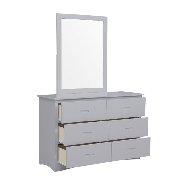 English Elm Dresser 6 Drawer Youth Bedroom Engineered Wood Cutout Handle Contemporary Storage Gray B011P572952