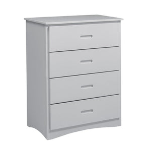 English Elm Chest of 4 Drawers UV Veneer Engineered Wood Contemporary Kids Bedroom Storage Gray B011P572954