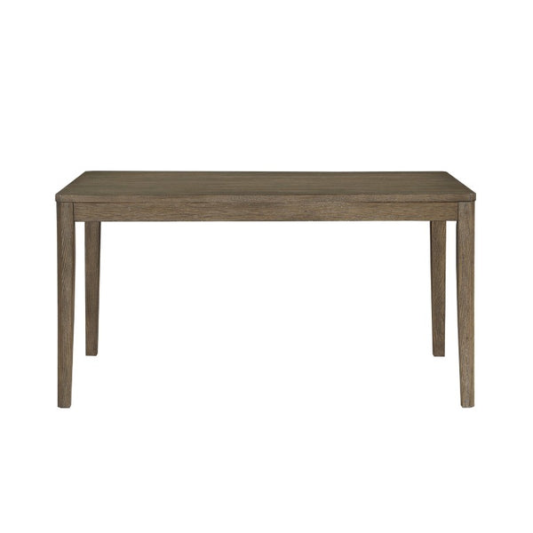 English Elm Side Chair Dining Set with Faux Marble Top and Leather Seats for Formal Rooms Gray Engineered Wood B011P572987