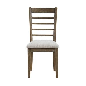 English Elm Side Chair Dining Set with Faux Marble Top and Leather Seats for Formal Rooms Gray Engineered Wood B011P572987