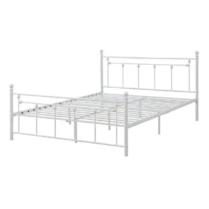 English Elm Elegant Victorian Scrollwork Metal Queen Bed Ornate Wrought Iron Frame Romantic Bedroom B011P573011