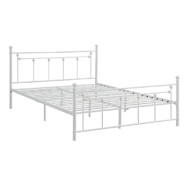 English Elm Elegant Victorian Scrollwork Metal Queen Bed Ornate Wrought Iron Frame Romantic Bedroom B011P573011