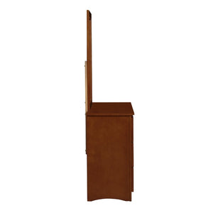 English Elm Dresser 6 Drawer Youth Bedroom Engineered Wood Cutout Handle Contemporary Storage Cherry B011P574390