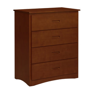 English Elm Chest of 4 Drawers UV Veneer Engineered Wood Contemporary Kids Bedroom Storage Cherry B011P574391