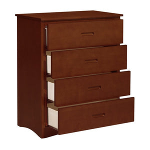 English Elm Chest of 4 Drawers UV Veneer Engineered Wood Contemporary Kids Bedroom Storage Cherry B011P574391