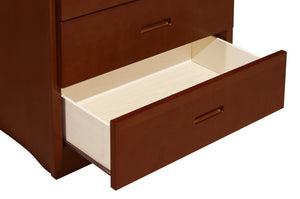 English Elm Chest of 4 Drawers UV Veneer Engineered Wood Contemporary Kids Bedroom Storage Cherry B011P574391