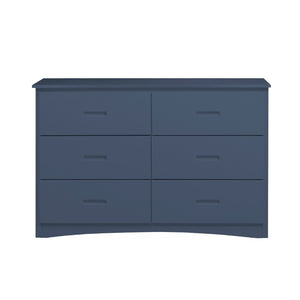 English Elm Dresser 6 Drawer Youth Bedroom Engineered Wood Cutout Handle Contemporary Storage Blue B011P574403