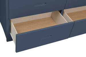 English Elm Dresser 6 Drawer Youth Bedroom Engineered Wood Cutout Handle Contemporary Storage Blue B011P574403