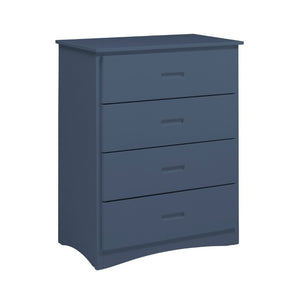 English Elm Chest of 4 Drawers UV Veneer Engineered Wood Contemporary Kids Bedroom Storage Blue B011P574404