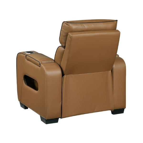 English Elm Power Recliner Chair with LED Ambient Lighting USB Ports and Adjustable Headrest B011P574418