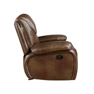 English Elm Glider Recliner with Top Grain Buffalo Leather and Pocket Coil Support for Living Rooms B011P574426