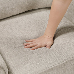 English Elm Love Seat Chenille Upholstered Loveseat with Pocket Coil Support for Modern Living Taupe 61 x 35 x 37.5 B011P574433