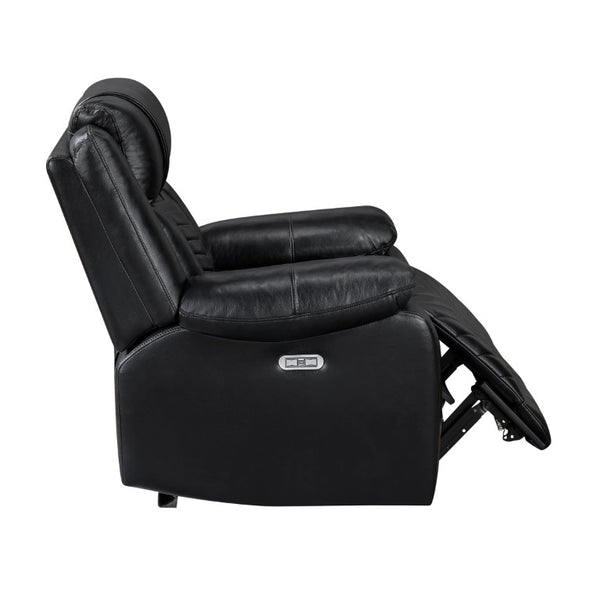 English Elm Power Recliner with USB Charging and LED Base Lighting in Faux Leather Lounge Chair B011P574437