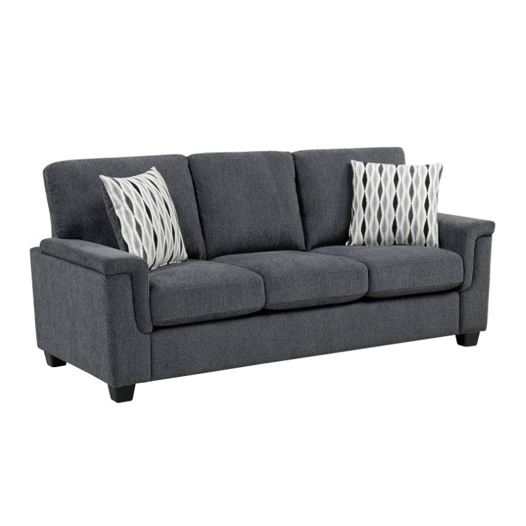 English Elm Sofa with Chenille Upholstery Pocket Coil Support and Reversible Cushions for Modern Living B011P574438