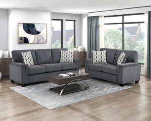 English Elm Sofa with Chenille Upholstery Pocket Coil Support and Reversible Cushions for Modern Living B011P574438