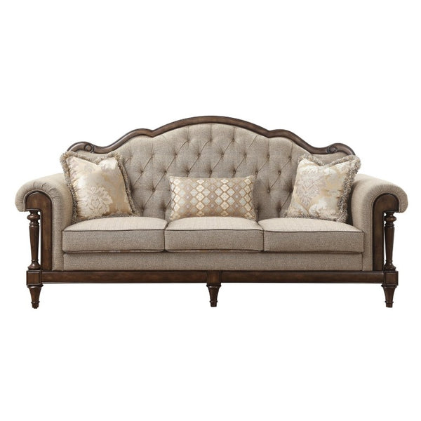 English Elm Double Reclining Sofa with Microfiber Upholstery and Pocket Coil Support for Living Rooms Multi 91 x 37.5 x 46 B011P574441