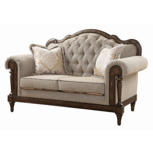 English Elm Love Seat Chenille Upholstered Loveseat with Pocket Coil Support for Modern Living Multi 68 x 37.5 x 44 B011P574442