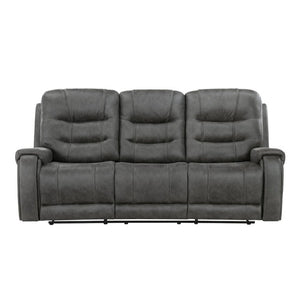 English Elm Sofa with Dual Reclining Ends Pocket Coil Comfort Microfiber Modern Living Room B011P574449
