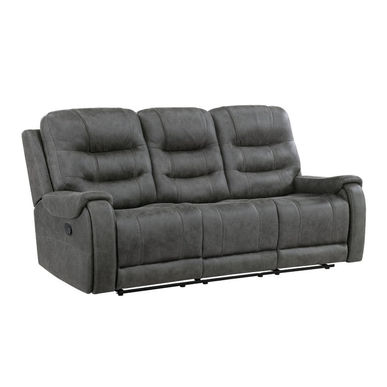 English Elm Sofa with Dual Reclining Ends Pocket Coil Comfort Microfiber Modern Living Room B011P574449