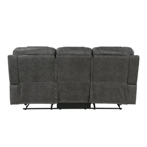 English Elm Sofa with Dual Reclining Ends Pocket Coil Comfort Microfiber Modern Living Room B011P574449