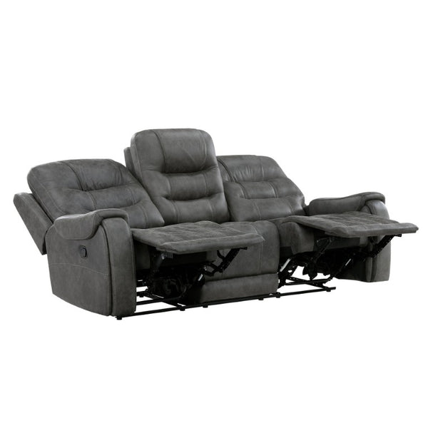 English Elm Sofa with Dual Reclining Ends Pocket Coil Comfort Microfiber Modern Living Room B011P574449