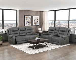 English Elm Sofa with Dual Reclining Ends Pocket Coil Comfort Microfiber Modern Living Room B011P574449
