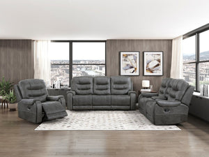 English Elm Sofa with Dual Reclining Ends Pocket Coil Comfort Microfiber Modern Living Room B011P574449