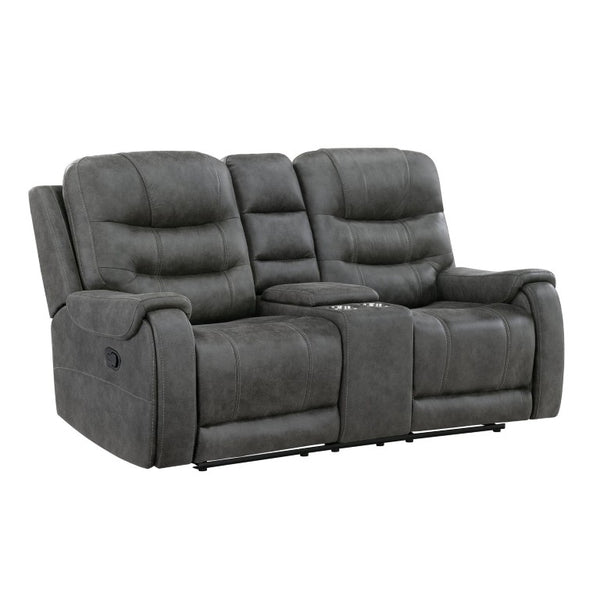 English Elm Love Seat Chenille Upholstered Loveseat with Pocket Coil Support for Modern Living Dark Gray 76.5 x 39 x 43 B011P574450