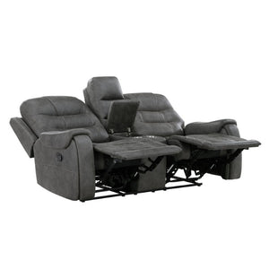 English Elm Love Seat Chenille Upholstered Loveseat with Pocket Coil Support for Modern Living Dark Gray 76.5 x 39 x 43 B011P574450
