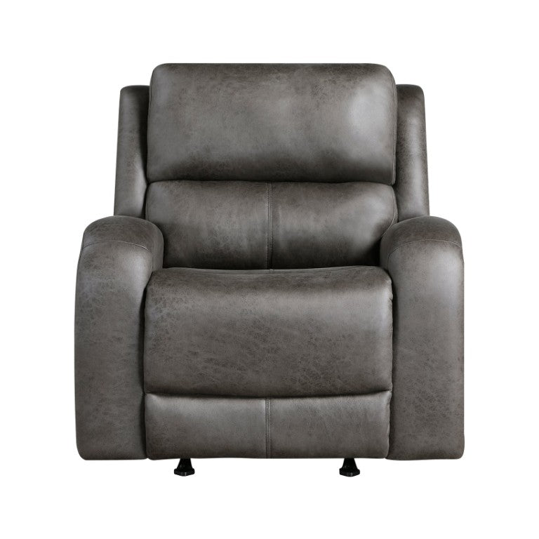 English Elm Rocker Recliner with Pocket Coil Support and Microfiber Upholstery for Living Rooms B011P574454