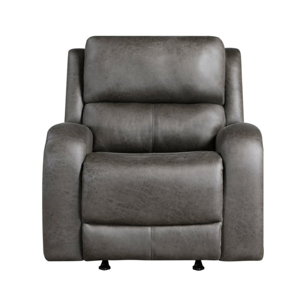 English Elm Rocker Recliner with Pocket Coil Support and Microfiber Upholstery for Living Rooms B011P574454