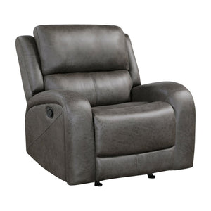 English Elm Rocker Recliner with Pocket Coil Support and Microfiber Upholstery for Living Rooms B011P574454