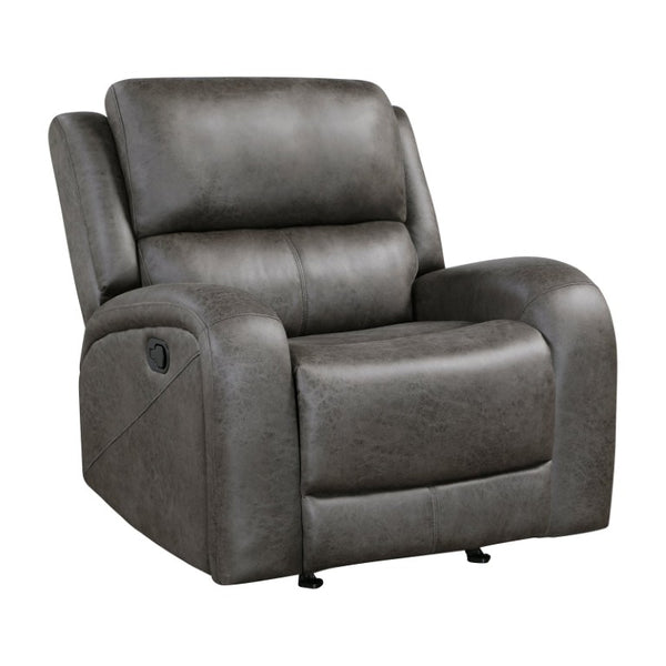 English Elm Rocker Recliner with Pocket Coil Support and Microfiber Upholstery for Living Rooms B011P574454