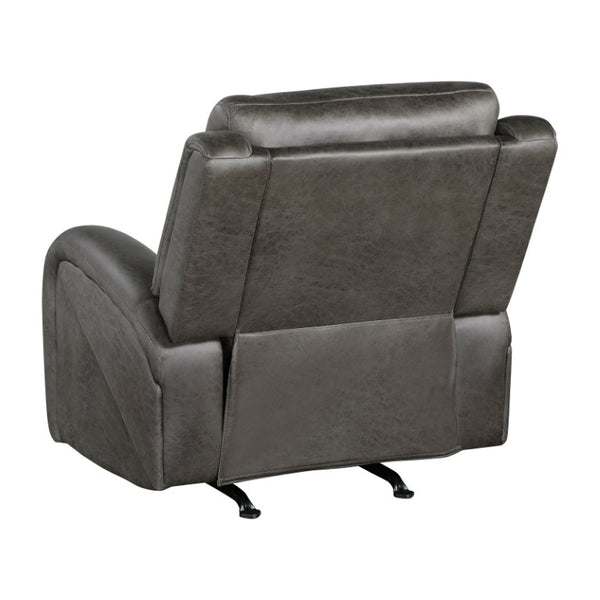 English Elm Rocker Recliner with Pocket Coil Support and Microfiber Upholstery for Living Rooms B011P574454