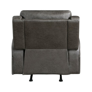 English Elm Rocker Recliner with Pocket Coil Support and Microfiber Upholstery for Living Rooms B011P574454