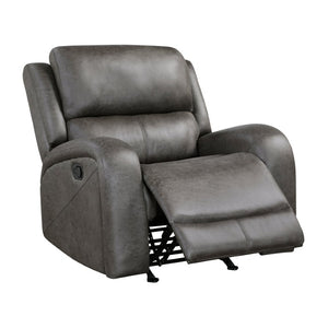 English Elm Rocker Recliner with Pocket Coil Support and Microfiber Upholstery for Living Rooms B011P574454