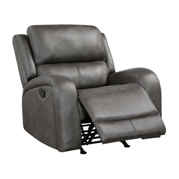 English Elm Rocker Recliner with Pocket Coil Support and Microfiber Upholstery for Living Rooms B011P574454