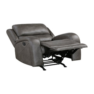 English Elm Rocker Recliner with Pocket Coil Support and Microfiber Upholstery for Living Rooms B011P574454