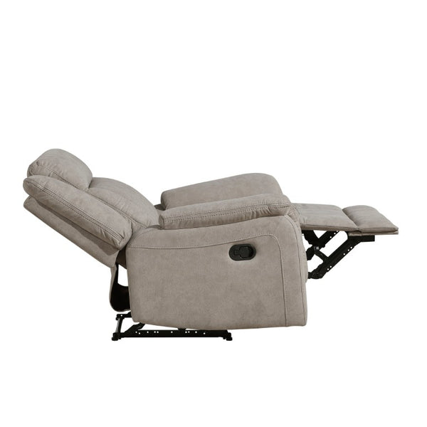 English Elm Reclining Microfiber Accent Chair with Tab Pull Mechanism and Pocket Coil Support B011P574457