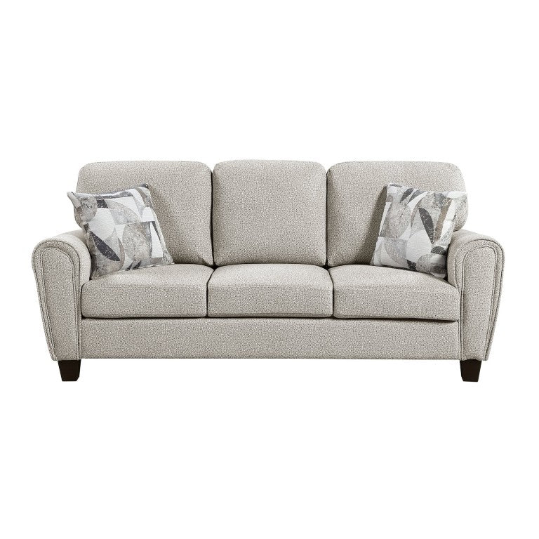 English Elm Sofa Gray Chenille Upholstered Modern Living Room Piece with Pocket Coil Support B011P574458