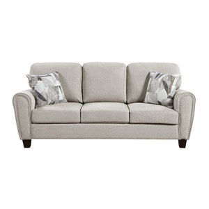English Elm Sofa Gray Chenille Upholstered Modern Living Room Piece with Pocket Coil Support B011P574458