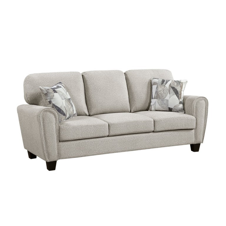 English Elm Sofa Gray Chenille Upholstered Modern Living Room Piece with Pocket Coil Support B011P574458