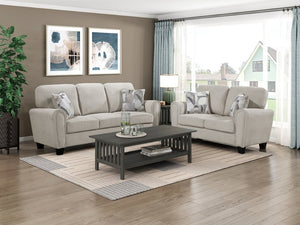 English Elm Sofa Gray Chenille Upholstered Modern Living Room Piece with Pocket Coil Support B011P574458