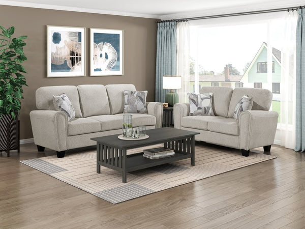 English Elm Sofa Gray Chenille Upholstered Modern Living Room Piece with Pocket Coil Support B011P574458