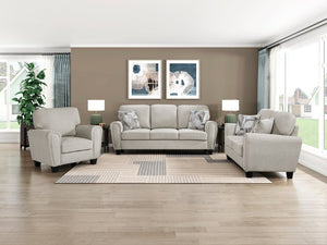 English Elm Sofa Gray Chenille Upholstered Modern Living Room Piece with Pocket Coil Support B011P574458