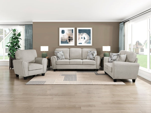 English Elm Sofa Gray Chenille Upholstered Modern Living Room Piece with Pocket Coil Support B011P574458