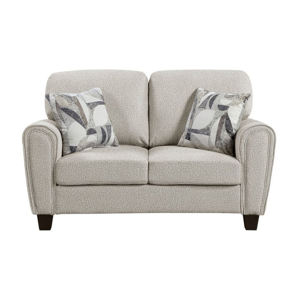 English Elm Love Seat Chenille Upholstered Loveseat with Pocket Coil Support for Modern Living Gray 62.5 x 37 x 37.5 B011P574459