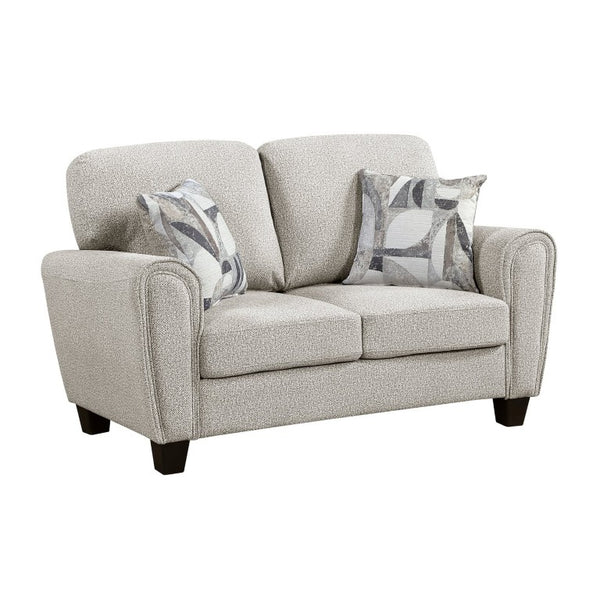 English Elm Love Seat Chenille Upholstered Loveseat with Pocket Coil Support for Modern Living Gray 62.5 x 37 x 37.5 B011P574459