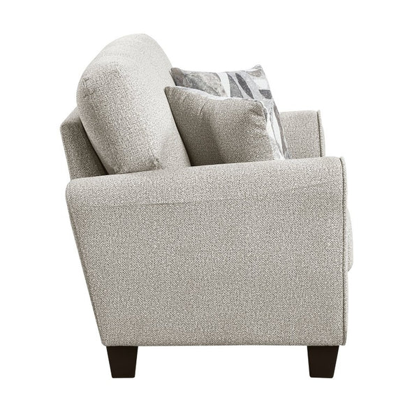 English Elm Love Seat Chenille Upholstered Loveseat with Pocket Coil Support for Modern Living Gray 62.5 x 37 x 37.5 B011P574459